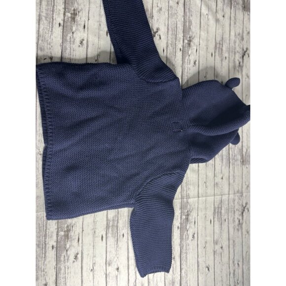 NEW Gap Baby Bear Garter Cardigan Navy Blue 3-6 Months Soft Knit Cotton - Picture 6 of 7